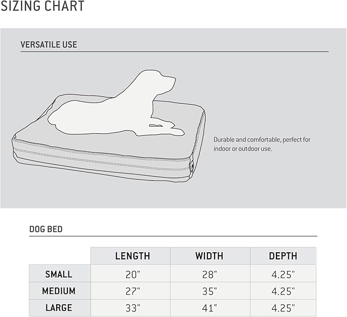 Carhartt Durable Canvas Pet Bed, Water Resistant Firm Duck Dog Bed, Deep Wine, Medium