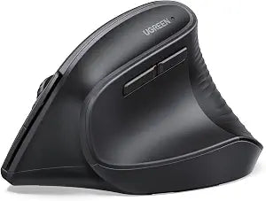 UGREEN Ergonomic Wireless Mouse, Bluetooth & 2.4G Wireless, Quiet Clicks