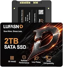 Internal 2TB SATA SSD, 2.5 Inch SSD SATA III 6Gb/s, Solid State Drive, Up to 520MB/s Read Speed, 3D NAND Flash, Compatible with Laptop & Desktop PC - Image 1