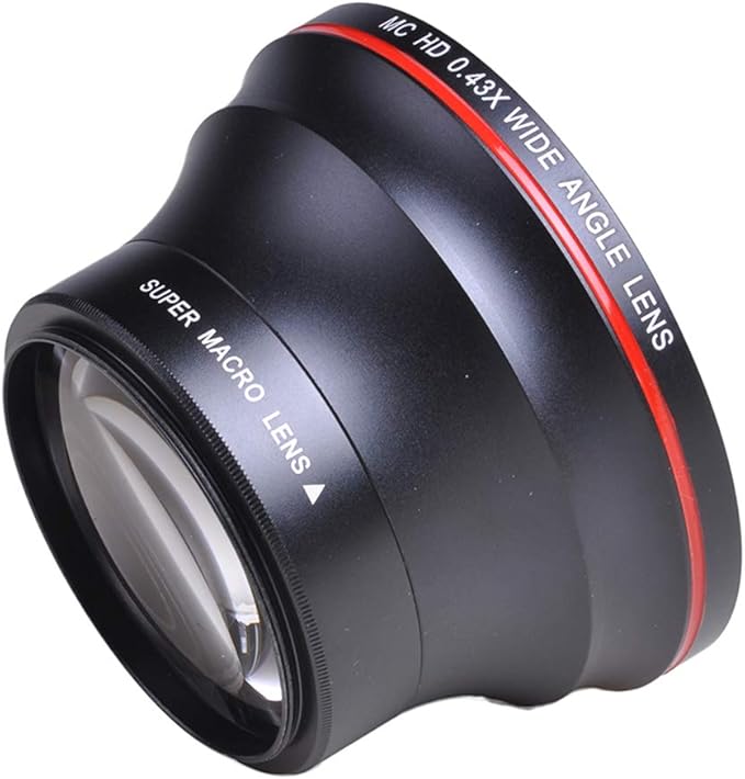 52MM 0.43x Professional HD Wide Angle Lens with Macro Portion for Nikon D7100 D7000 D5500 D5300 D5200 D5100 D3300 D3200 D3100 DSLR Cameras