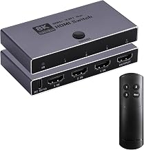8K@60Hz HDMI 2.1 Switch 3 in 1 Out, HDMI Switcher with Remote, CEC, VRR - Image 1
