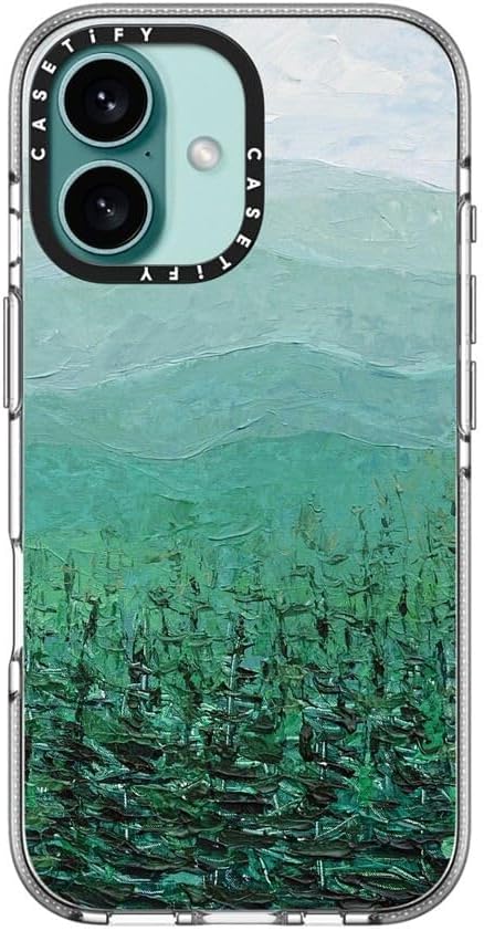 CASETiFY Clear iPhone 16 Case [Not Yellowing / 6.6 ft. 3X Military Grade Drop Protection/Compatible with Magsafe] - Pine Forest - Clear