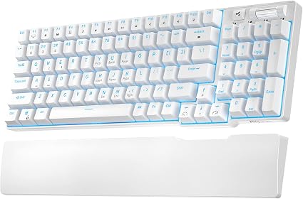 RK ROYAL KLUDGE RK96 Wireless Mechanical Keyboard with Magnetic Wrist Rest