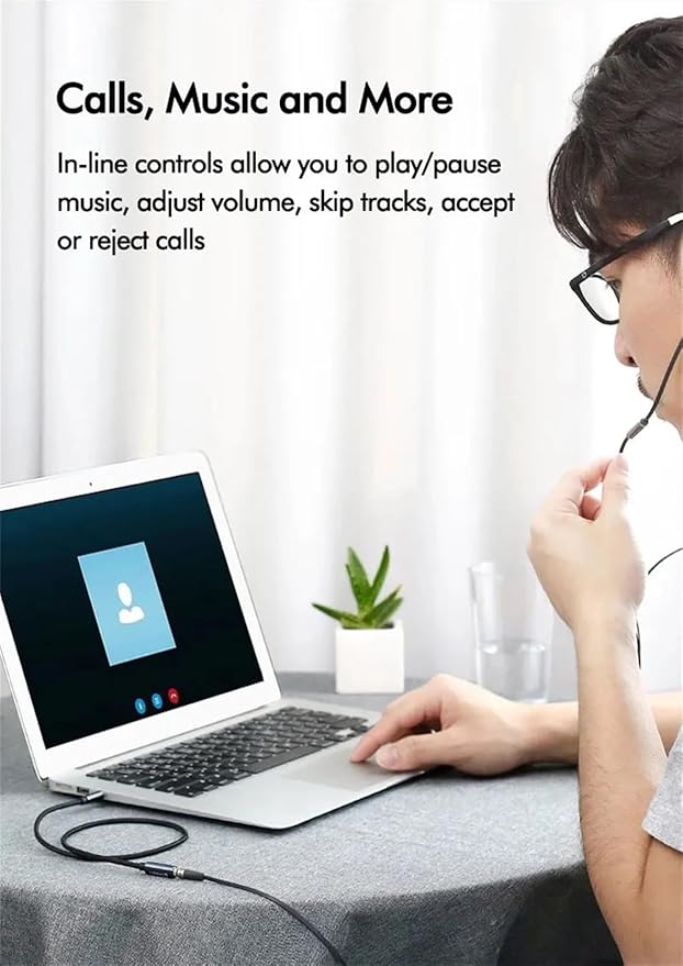 Air Conduction Earphones,3.5mm Wired Headphones, Open top Headphones Compatible with Mobile Phones, Computers, and Tablets