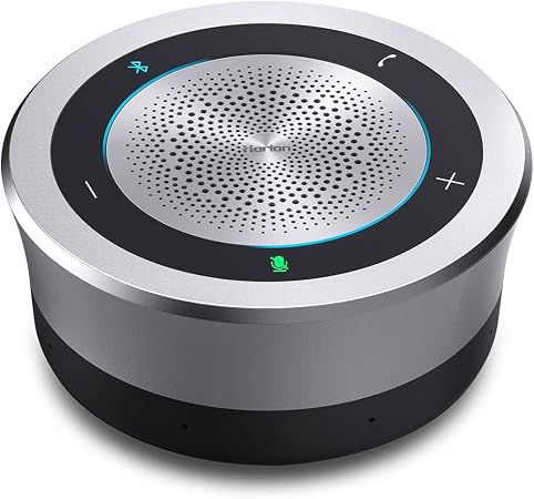Horion HM-5U Conference Speaker and Microphone with AI, Bluetooth Speakermic for Conference Calls, 8 Mics, 32kHz, 26ft Voice Pickup, 8 Speakerphones Daisy-Chained, Works with Zoom/Microsoft/Teams