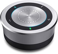 Horion HM-5U Conference Speaker and Microphone with AI, Bluetooth Speakermic for Conference Calls, 8 Mics, 32kHz, 26ft Voice Pickup, 8 Speakerphones Daisy-Chained, Works with Zoom/Microsoft/Teams - Image 1
