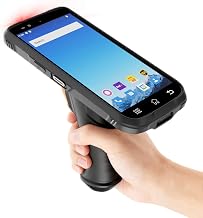 RAYOUNGTEK Rugged Android Barcode Scanner Handheld PDA Mobile Computer with Pistol Grip, 6.0" Display Octa-Core 2.0GHz 4GB+64GB Build-in Zebra SE4710 Engine, 4G LTE/WiFi Warehouse Inventory Scanner