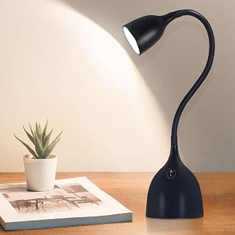 EJIAXIN Desk Lamp for Home Office, LED Reading Light, Black