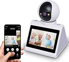 Two Way Video Camera,Dual-Band(5G/2.4G)Indoor Home Security Cameras,Baby Motion Pet Dog Camera with Phone App,Motion for Elderly/Nanny/Pet/Dog/Baby,Audio Calling Device Pan Til,Motion Detection