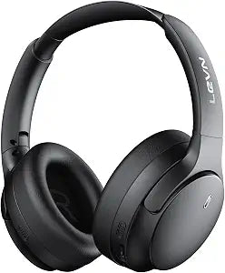 LEVN Hybrid Active Noise Cancelling Headphones, Wireless Headphones Bluetooth 5.4 with Transparent Mode, Hi-Res Audio, Deep Bass, 70H Playtime Over Ear Bluetooth Headset for Work/Travel/Home/Office