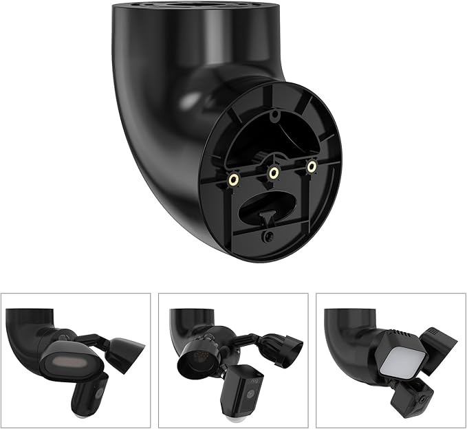 Eave Mount for Ring Floodlight Cam Wired Pro/Plus,Ring Floodlight Cam Pro (2nd Gen), Blink Wired FloodLight Camera &Wyze Flood Light Camera V2/Pro and Roku Floodlight Cam
