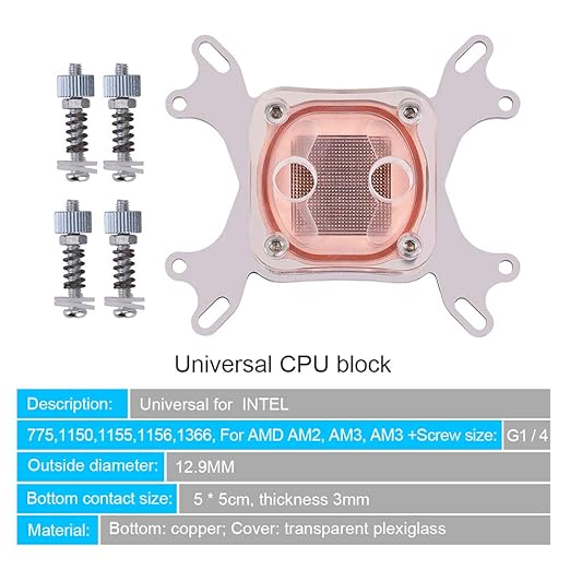 DIY 240mm Water Cooling Kit, DIY 240mm Cooler CPU/GPU Block Pump Reservoir with LED Fan Heat Sink Computer Water Cooling Connectors Kit, Liquid CPU Cooler Kit