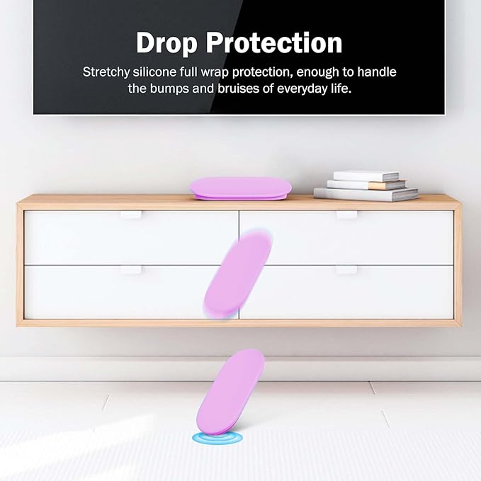 Silicone Glow Cover Case for Google TV Streamer 4K 2024 ，Protective Sleeve Set for Google TV Streamer 4K Host Box +Voice Remote,Anti-Slip Scratch Shock Protection (Glow Purple)