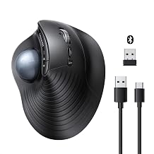UGREEN M785DR Wireless Trackball Mouse, Bluetooth & 2.4G, Thumb Control - Image 1