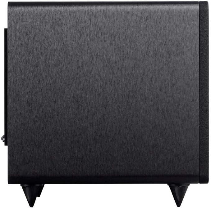 Monoprice SW-10 150 Watt RMS (300 Watt Peak) Powered Subwoofer 10in, Ported Design, Variable Phase Control, Variable Low Pass Filter, for Home Theater