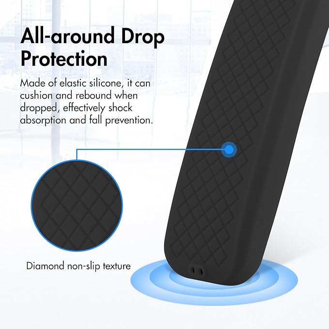 LEFXMOPHY Cover for SuperBOX S5 PRO, S4 PRO, S5 Max 2024, S 5 MAX, S6 MAX 2025, S 6-Ultra, S6 Ultra, S 6-MAX Voice Remote Case Silicone Protector - Black