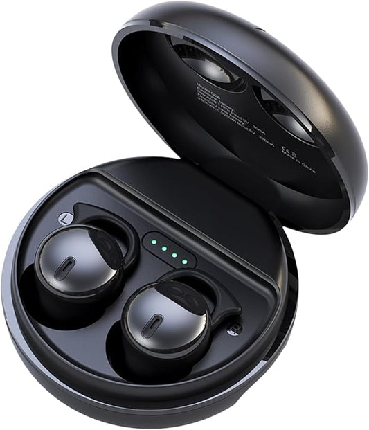 Invisible Sleep Headphones, Sleep Earbuds for Side Sleepers, Small Comfortable Noise Blocking Sleep Earphones,Bluetooth 5.3 Wireless Earbuds, in-Ear Ear Buds for Sleeping - Black