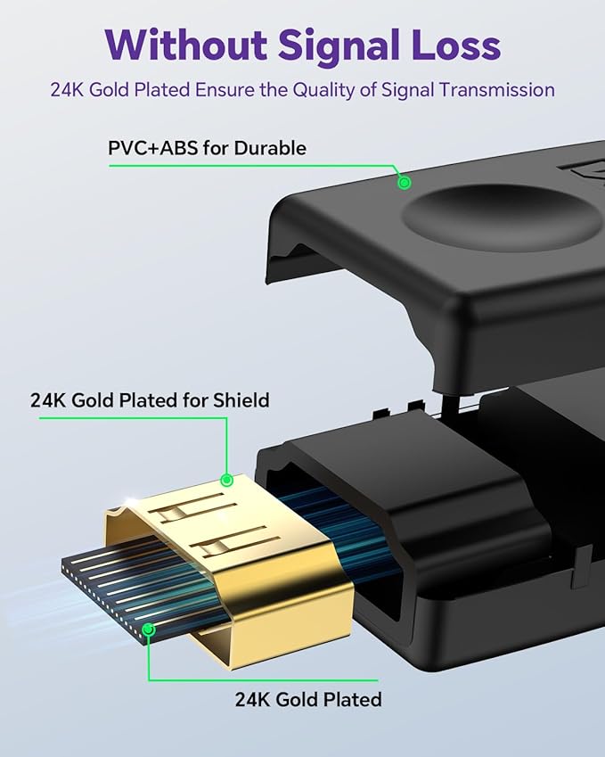 VCE HDMI Coupler HDMI Female to Female Connector 3D 4K Extension Adapter Compatible with PCs and Xbox One，Wall-Mounted TVs and TV Sticks, 2-Pack