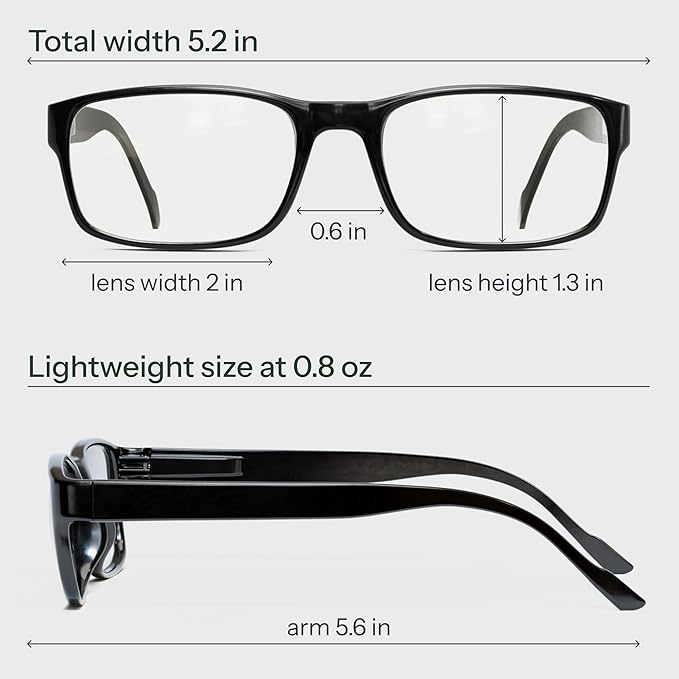 Gaoye 2.5 Professional Reading Glasses for All Day - Computer Readers with Blue Light Protection - Value Pack