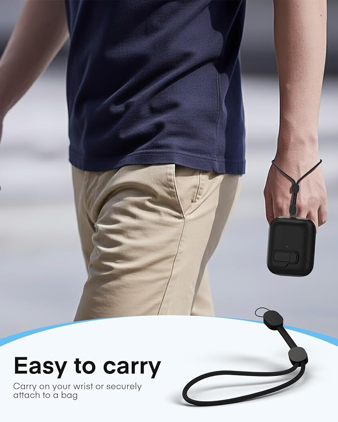 Maxjoy for AirPods Pro 3 Protective Case with Cleaning Kit, Military Hard Case with Lock Shock-Absorbing, Black