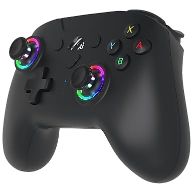 SUBSONIC Switch and Switch 2 Wireless Controller - LED Pro controller Black