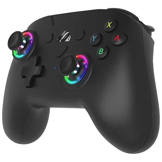 SUBSONIC Switch and Switch 2 Wireless Controller - LED Pro controller Black