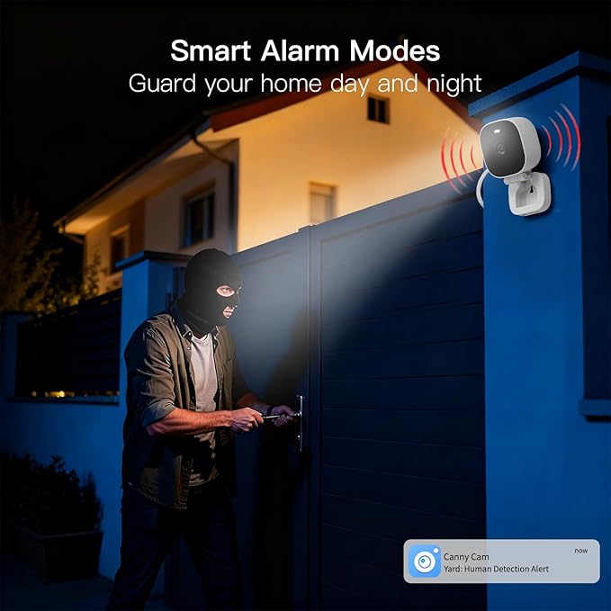 VIMTAG 4MP Outdoor Cameras for Home Security, 2.4G/5G Security Camera with Color Night Vision, Motion Activated Spotlight/Siren, IP66, 2-Way Audio, Support Cloud/Card(not Include), Wired, 4 Pcs