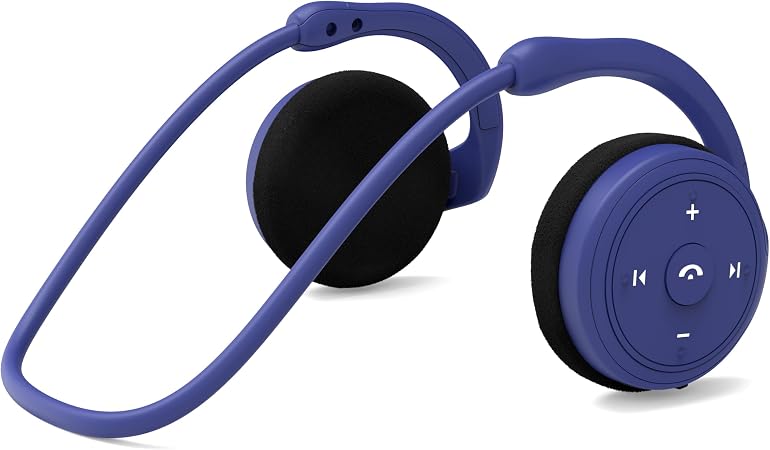 itayak Behind The Head Headphones, Wrap Around Head Small Bluetooth Headphones Lightweight Foldable Wireless Sports Sweatproof Headset with Microphone & Carrying Case