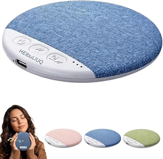 Bone Conduction Pillow Speaker, Bluetooth Under Headrest Sound Box with Timer, Ultra Thin Private Audio Machine for Sleeping, Wireless Bedside Music Aid, Portable Night Rest Gadget(1pc#A)