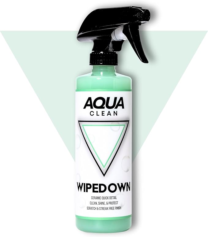 WIPEDOWN Ceramic Spray - 3-in-1 Waterless Wash & Quick Detailer | SiO2 Hydrophobic Coating | Marine Boat RV Car Detailing Polish | UV Protection High-Gloss Shine | USA Made | 16oz