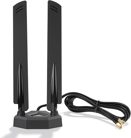 Eightwood WiFi 7 Antenna Tri-Band 6GHz 5GHz 2.4GHz RP-SMA Antenna