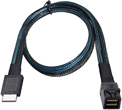 chenyang OCuLink PCIe PCI-Express SFF-8611 4i to Slimline SFF-8643 SSD Data Active Cable 50cm for SSD eGPU Card