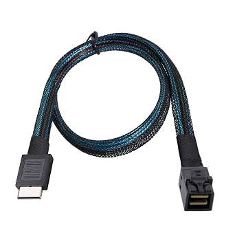 chenyang OCuLink PCIe PCI-Express SFF-8611 4i to Slimline SFF-8643 SSD Data Active Cable 50cm for SSD eGPU Card