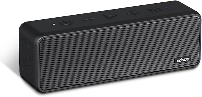 XDODO Wing 2020 II Bluetooth Speaker, Portable Wireless Speaker with 20W Power, IPX6 Waterproof, 13H Playtime, Type-C, Heavy Bass for Outdoor and Home (Black)