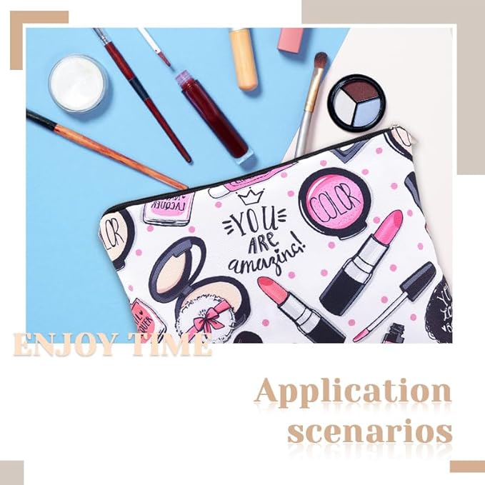 You are Amazing Makeup Bag for Women Girls Beauty Products Cosmetic Packing Bags for Traveling Toiletries for Women Girls Beauty Themed Makeup Travel Cosmetic Bag