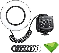 Godox RING72 Macro LED Ring Light with 8 Lens Adapter Rings, 5600K 10 Brightness Level for Camera, Video Production, Animal and Plant Photography for Canon Nikon Pentax Olympus DSLR Cameras - Image 1