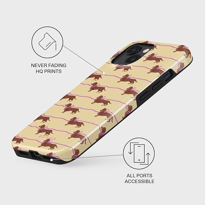 BURGA Phone Case for iPhone 14 - Cute, Trendy, Aesthetic, Pattern Phone Cover, Hard Shell Protection - fits Apple iPhone 14 Case for Women and Men