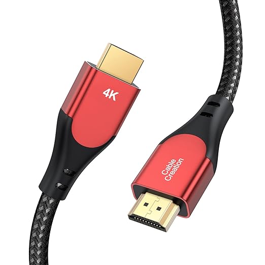 CableCreation HDMI Cable 4K@60Hz, 3ft Highly-Speed 18Gbps, 4K HDR, 3D, Grey Male to Male Braided HDMI Cord for TV, Monitor, Xbox One, PS4 and More