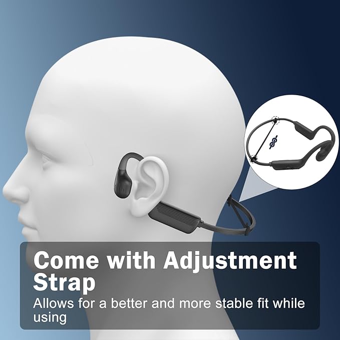 Liquid Silicone Swimming Headphones-Bone Conduction Headphones, IP68 Waterproof Underwater Earphones, LiteSurge Bluetooth Soft/Skin Open Ear Swim Earbuds with 32 GB MP3 Memory for Sport-Jet Black
