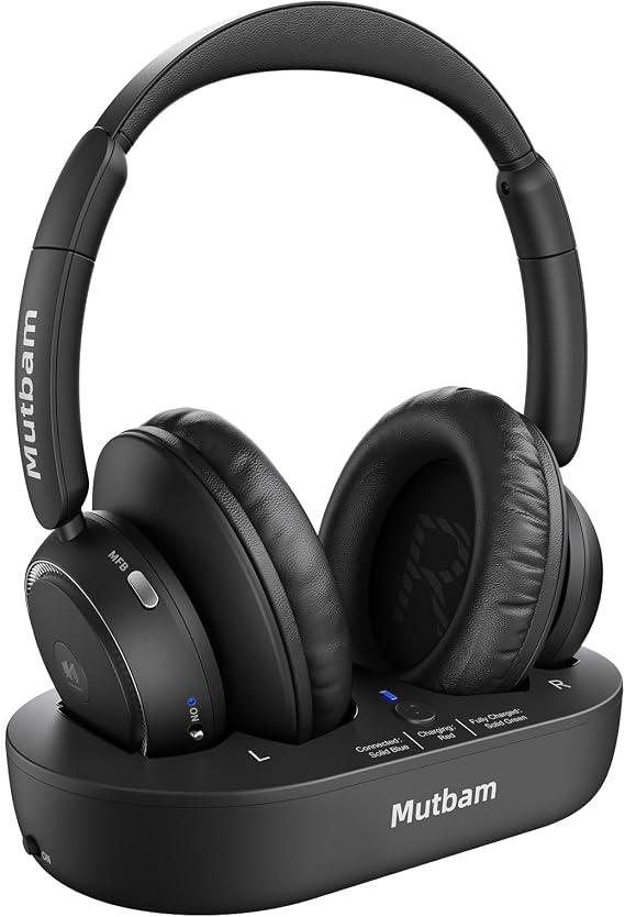 Wireless Headphones for TV, TV Headphones Wireless for Seniors