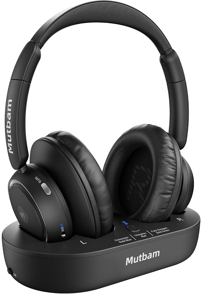 Wireless Headphones for TV, TV Headphones Wireless for Seniors