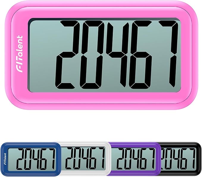 Pedometer for Walking Steps and Miles, 3D Accurately Simple Pedometer, Step Counter for Kids Men Women Seniors, Step Tracker with Clip Lanyard