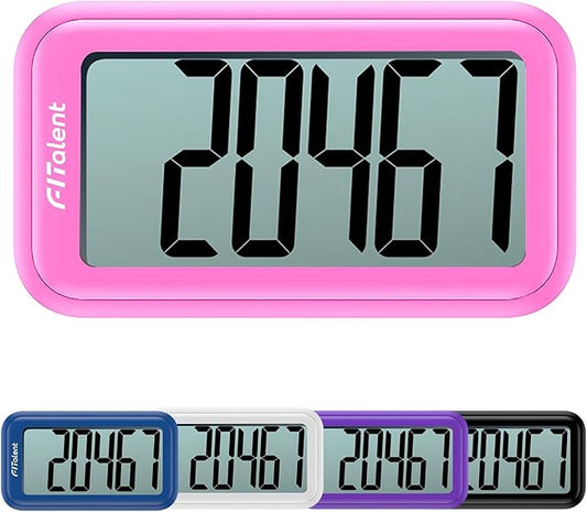Pedometer for Walking Steps and Miles, 3D Accurately Simple Pedometer, Step Counter for Kids Men Women Seniors, Step Tracker with Clip Lanyard