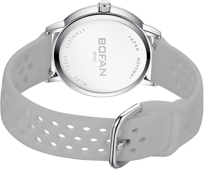 BOFAN Nurse Watch for Medical Professionals,Students,Doctors with Easy to Read Dial,Second Hand and 24 Hour,Soft and Breathable Silicone Band,Water Resistant