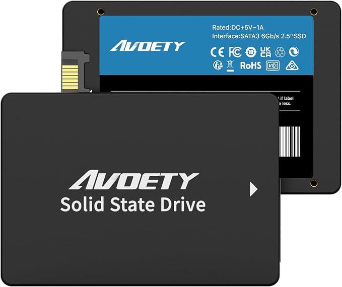 2.5" SATA III Internal SSD 1TB– 550MB/s Read Speed