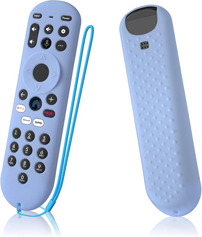 Remote Control Cover for Xumo Steam Box Remote Silicone Case Compatible with Pioneer Xumo TV Remote Shockproof Protective Silicone Sleeve (Glow Blue)
