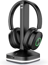 Earbay Wireless Headphones for TV, TV Headphones, Headphone for TV, No‑Delay Over‑Ear Wireless Headset for Seniors, 3 Audio Modes, with Transmitter Charging Base, Gifts for Parents/Elderly - Image 1