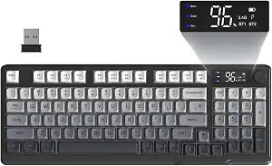 FREEWOLF M96 Wireless Gaming Keyboard Creamy Membrane 94Key ANSI-Moonlight