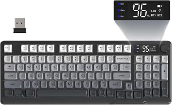 FREEWOLF M96 Wireless Gaming Keyboard Creamy Membrane 94Key ANSI-Moonlight