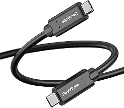 USB C Fiber Optic Cable 16.4FT Bidirectional Transmission, 10Gbps&PD 60W USB 3.2 Gen2 Tether Cable for Canon/Sony/Nikon,Ultra Slim & Soft for 4K Camera,Webcam,VR/AR,Video Conference - Image 1